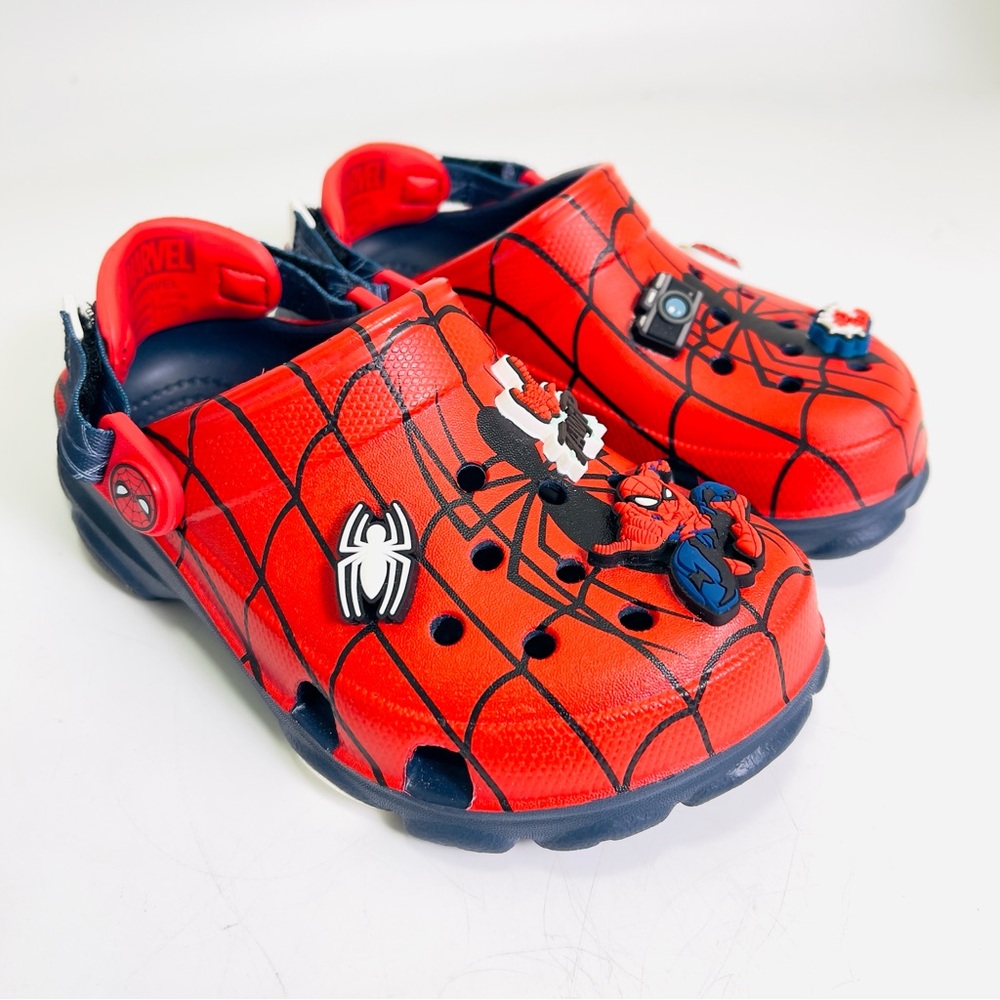 Crocs Kids Spider-Man All-Terrain Classic Clog Red Blue Big Kids Size C11